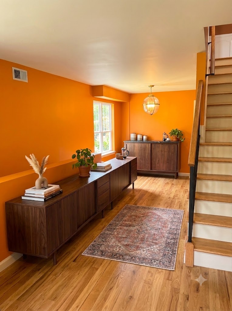 Freshly painted living room completed by CPD painting in Staten Island 
